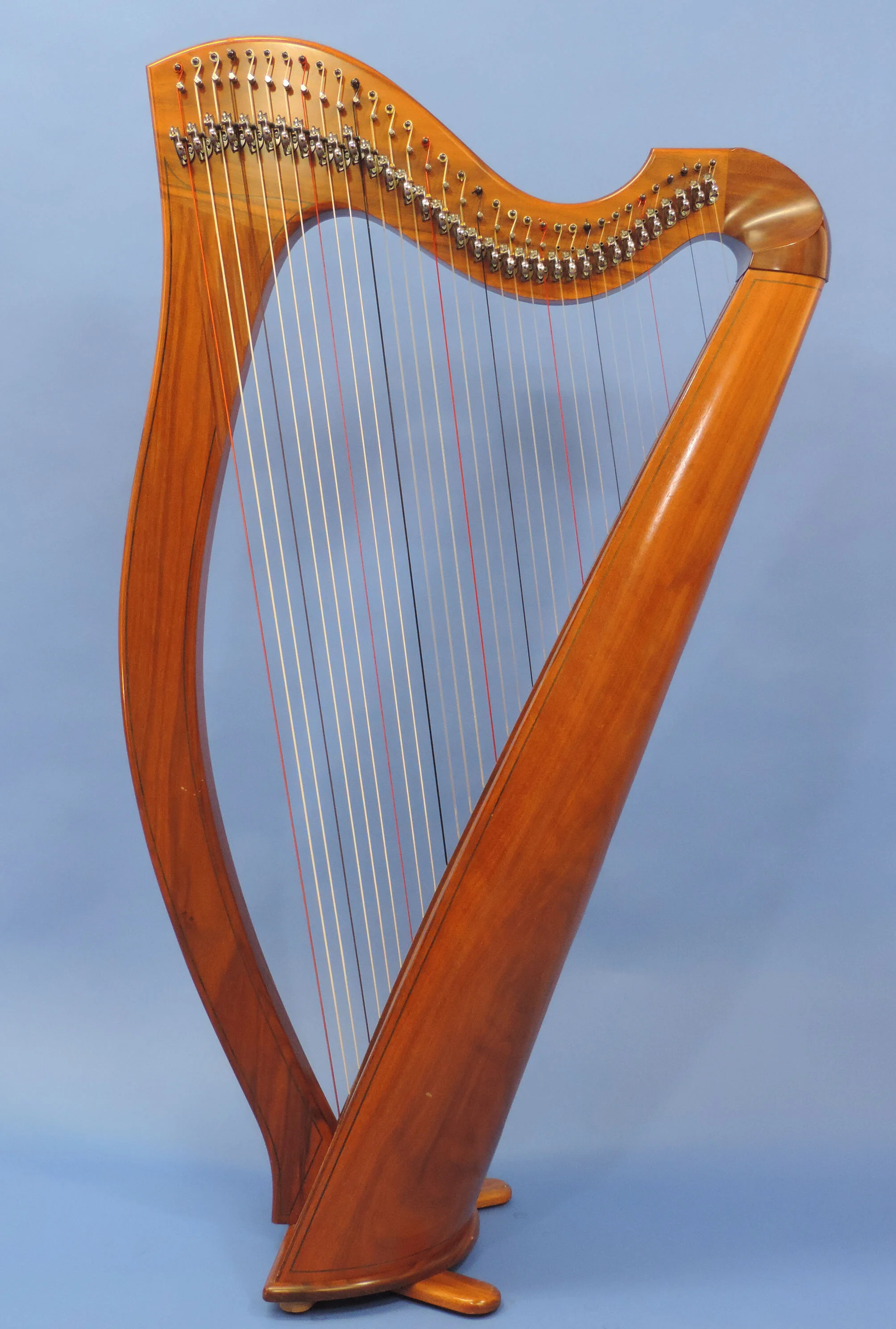 SOLD - Norris Standard 34 Harp in American Walnut with Delacour